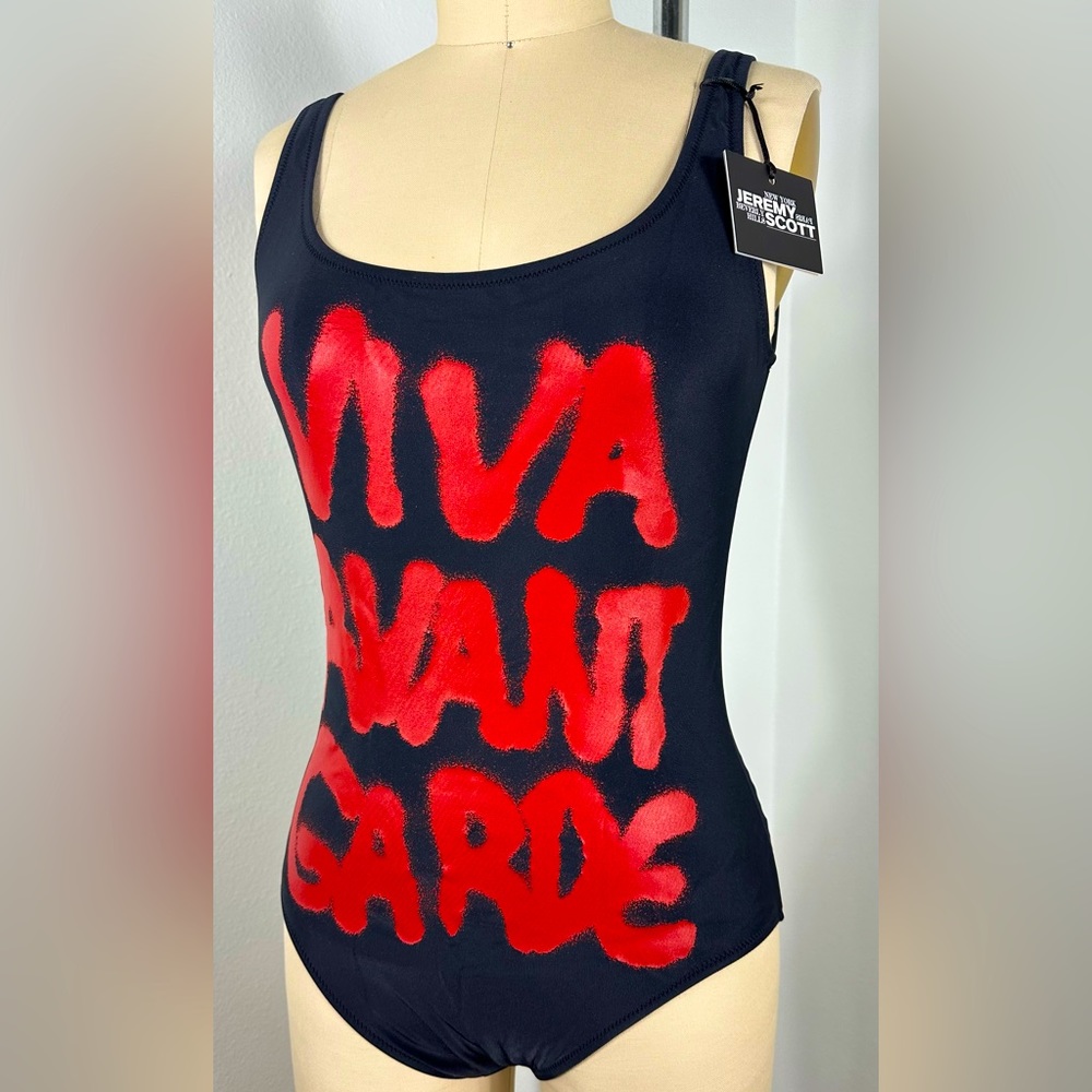 Designer Jeremy Scott “Viva Avant Garde” swimsuit!